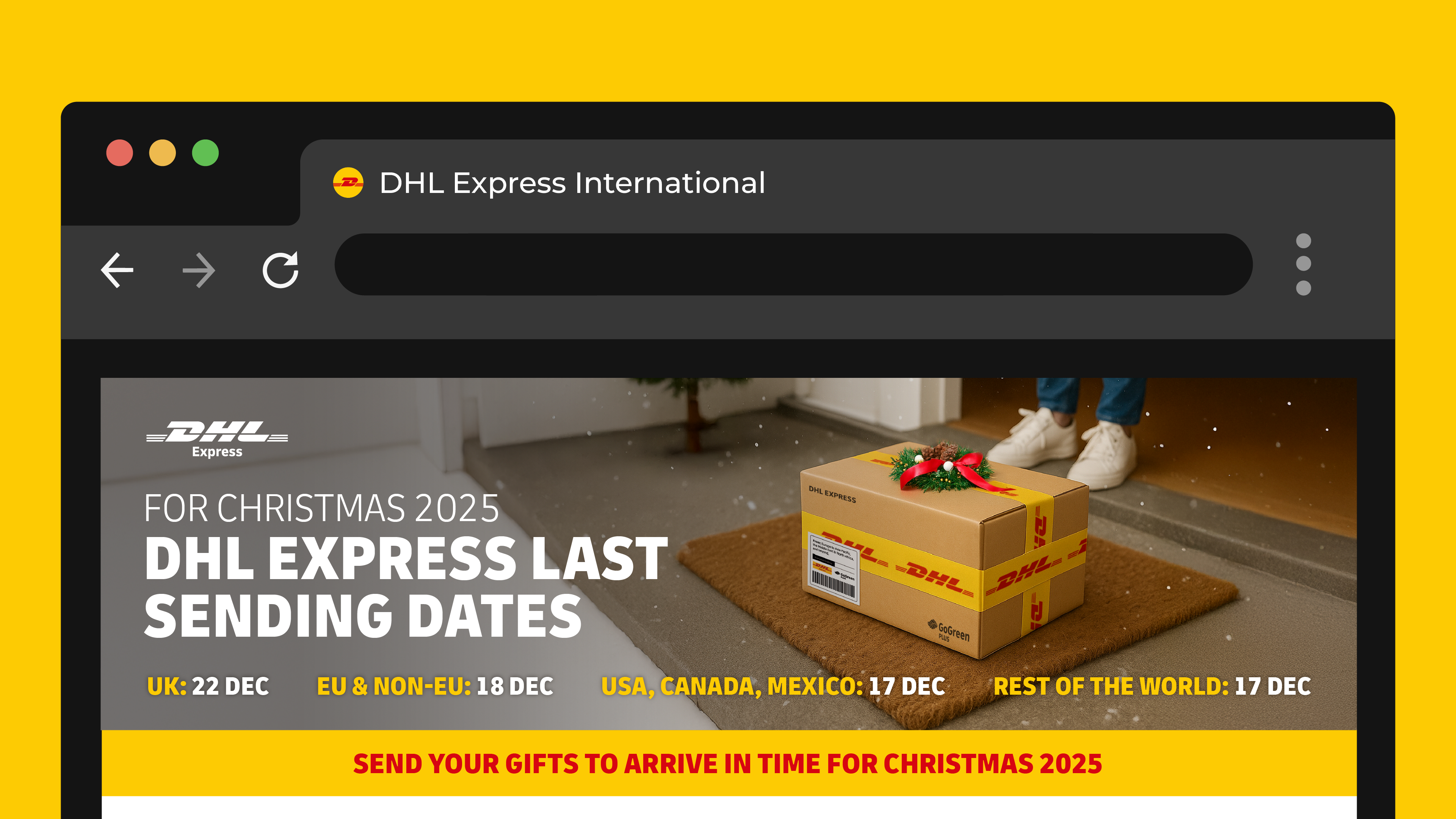 DHL Christmas Retail Campaign mockup 21
