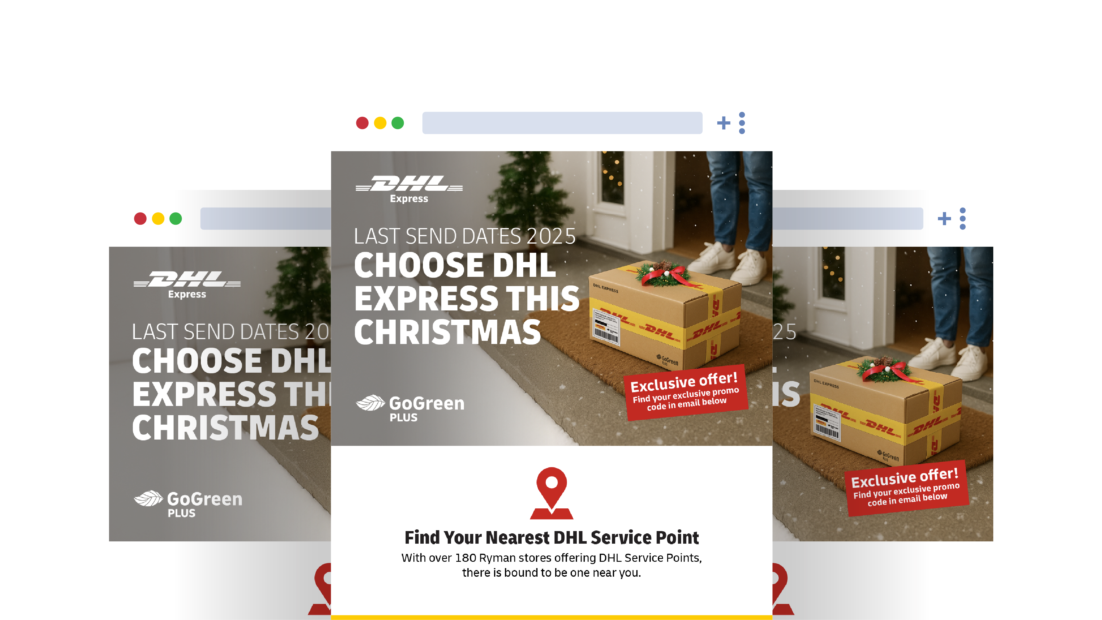 DHL Christmas Retail Campaign mockup 42