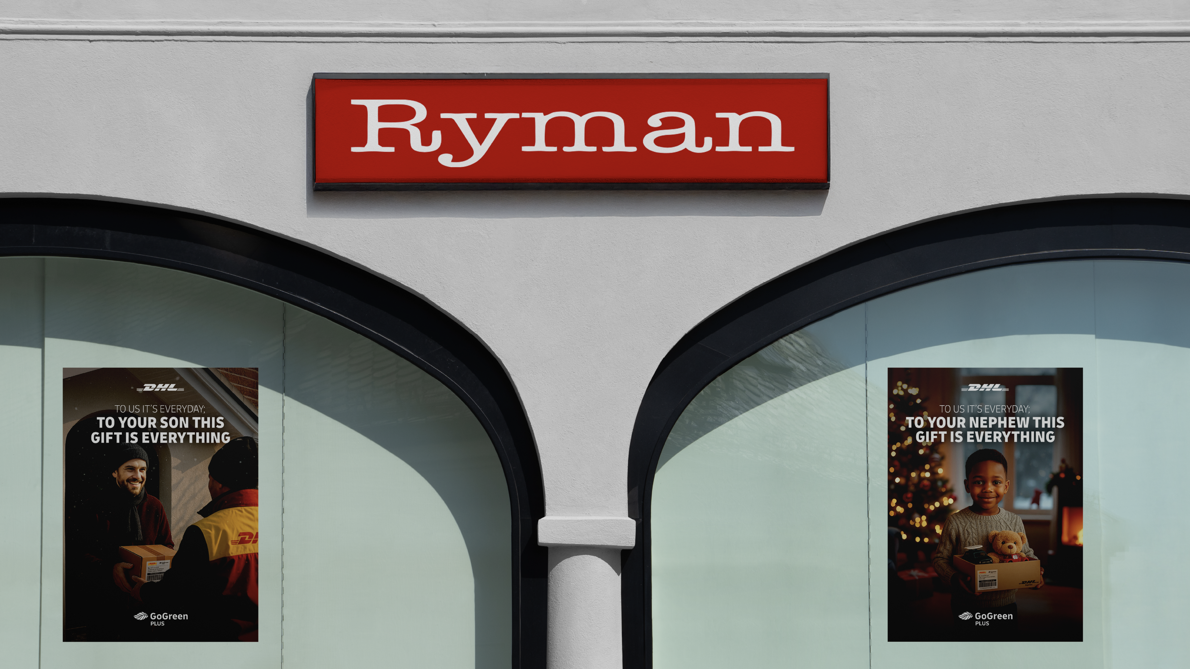 DHL Christmas Retail Campaign mockup 9