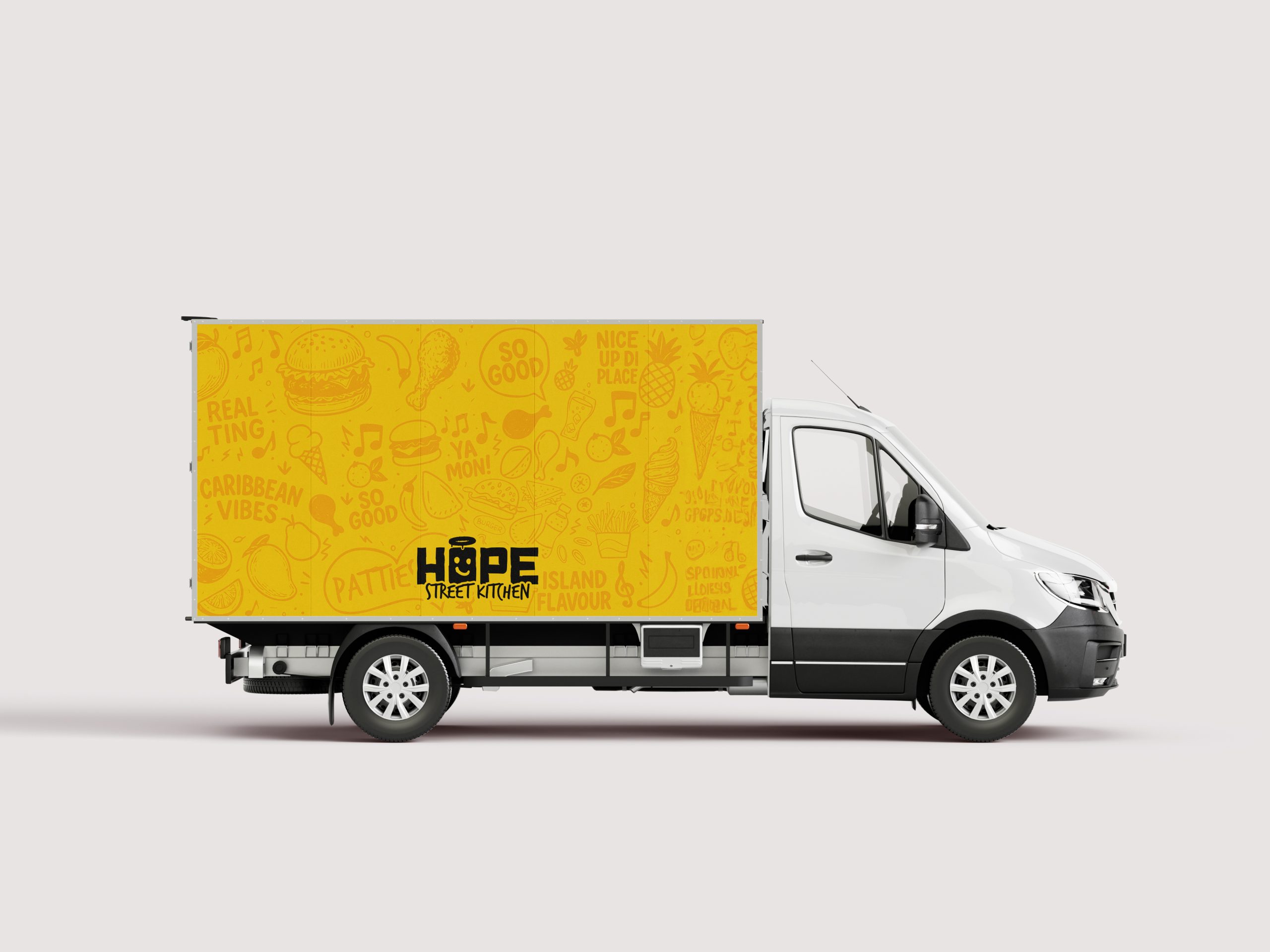 Hope Street Kitchen vehicle livery, side view
