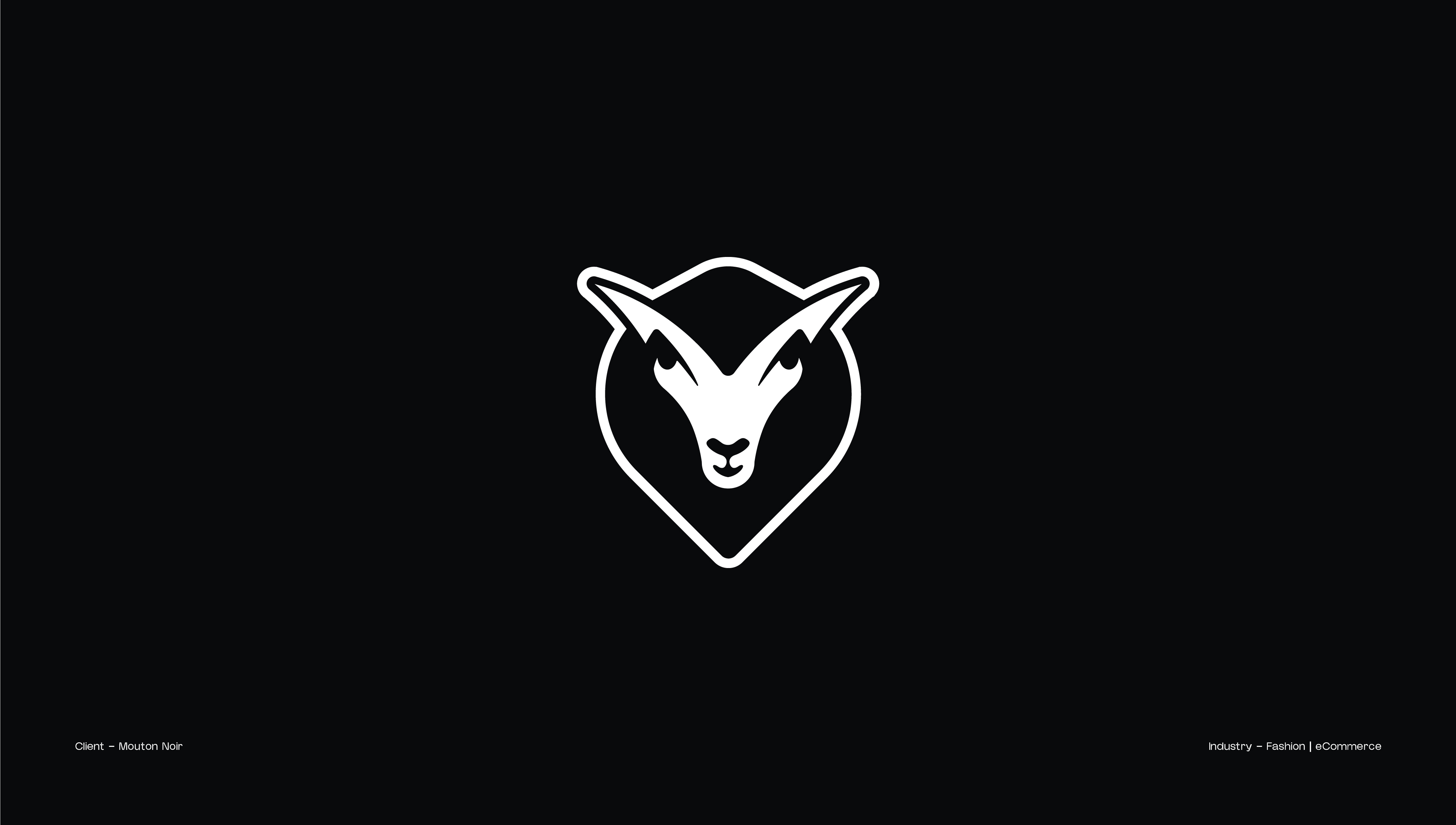 01. Mouton Noir, Fashion & eCommerce logo mark