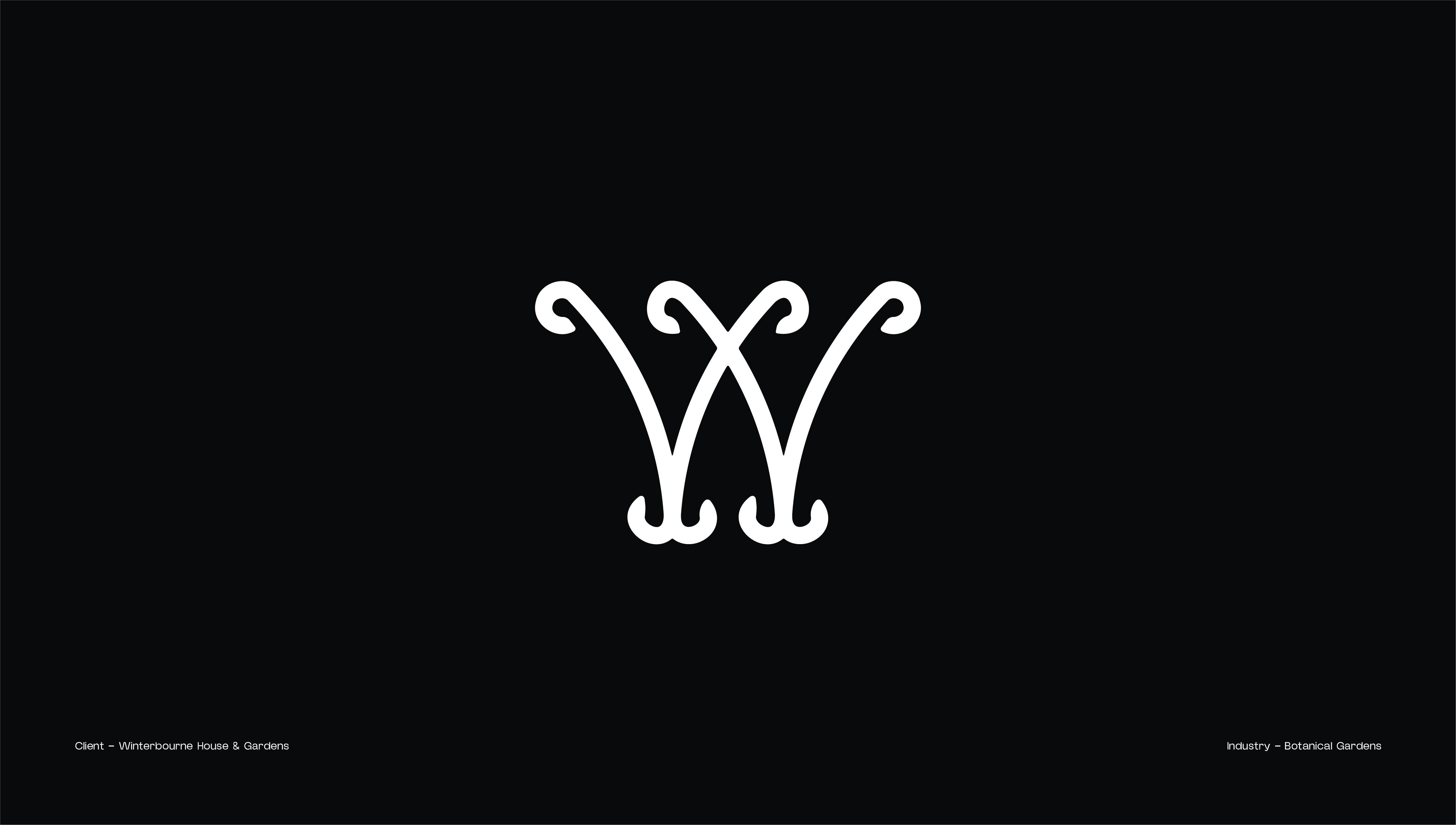 02. Winterbourne House & Gardens, Botanical Gardens logo mark